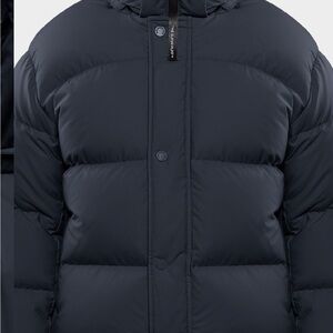 Aritzia Dark Blue Puffer Jacket